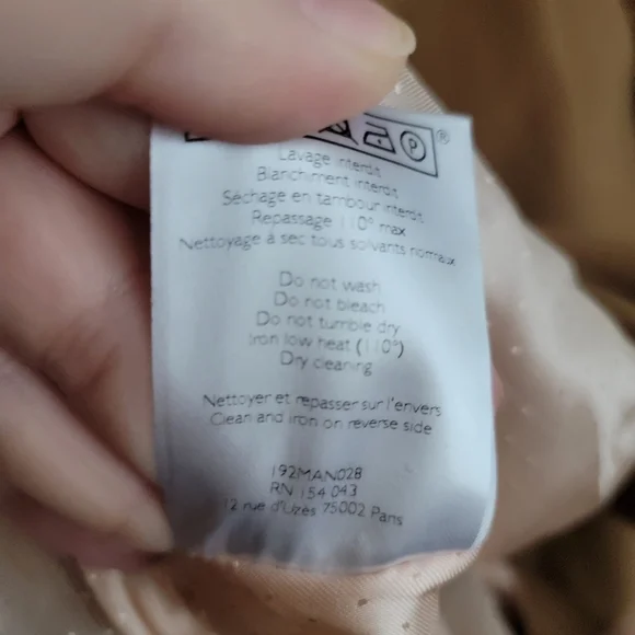 Sezane Johnson Coat in Camel size 36 NWT - Picture 15 of 15